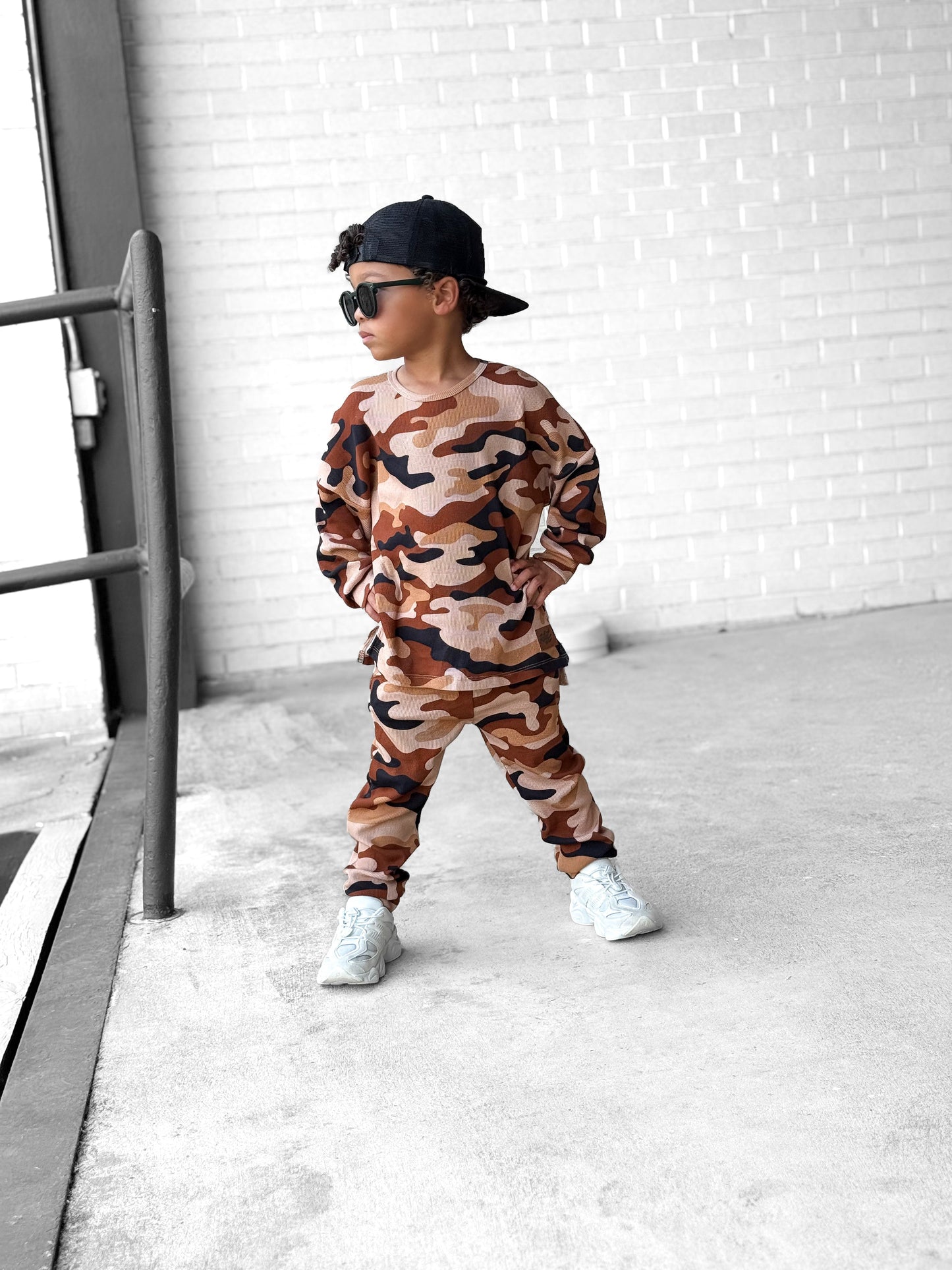 Organic Ribbed Set in Ranger