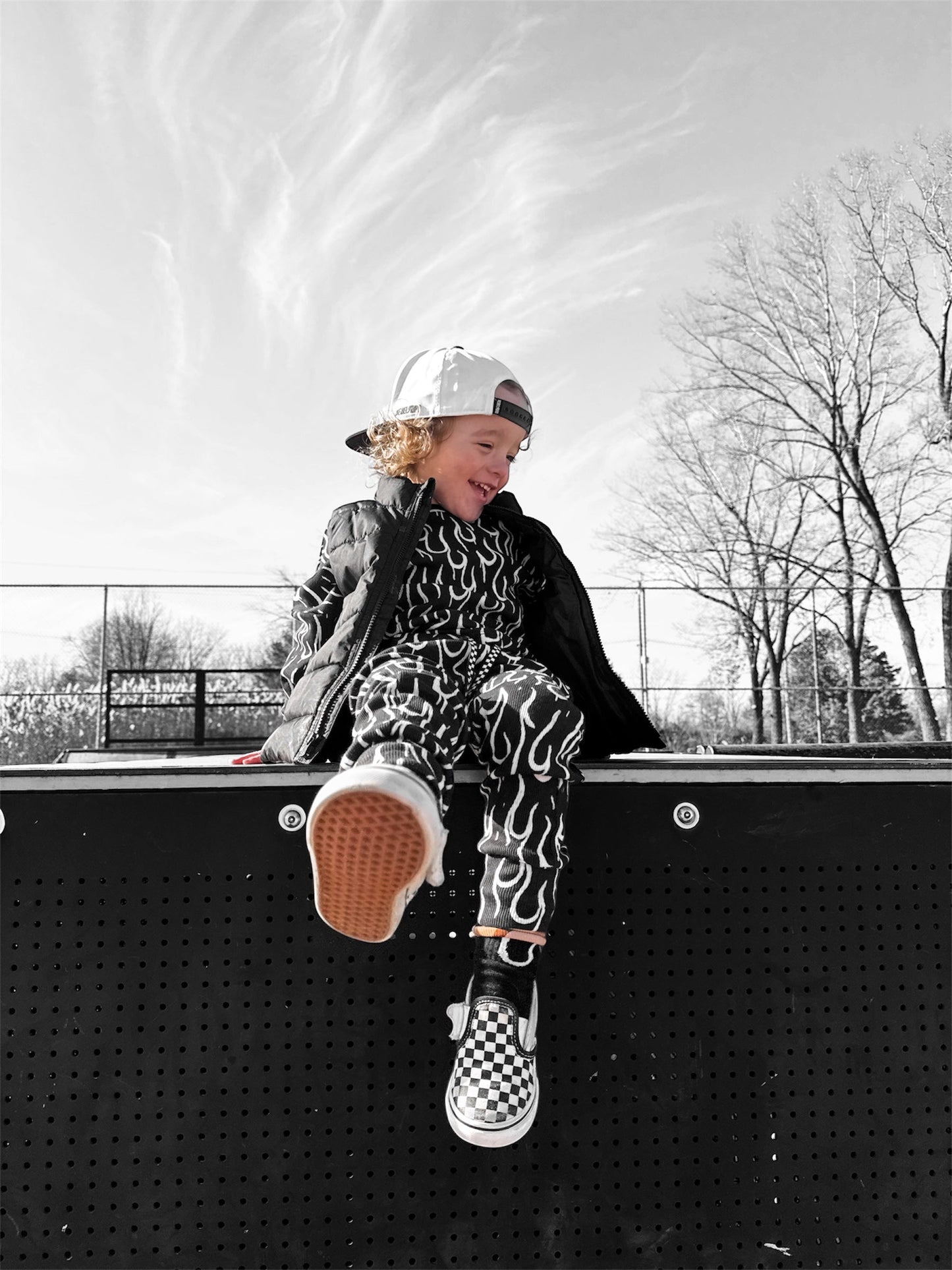 Organic Ribbed Set in Fuego