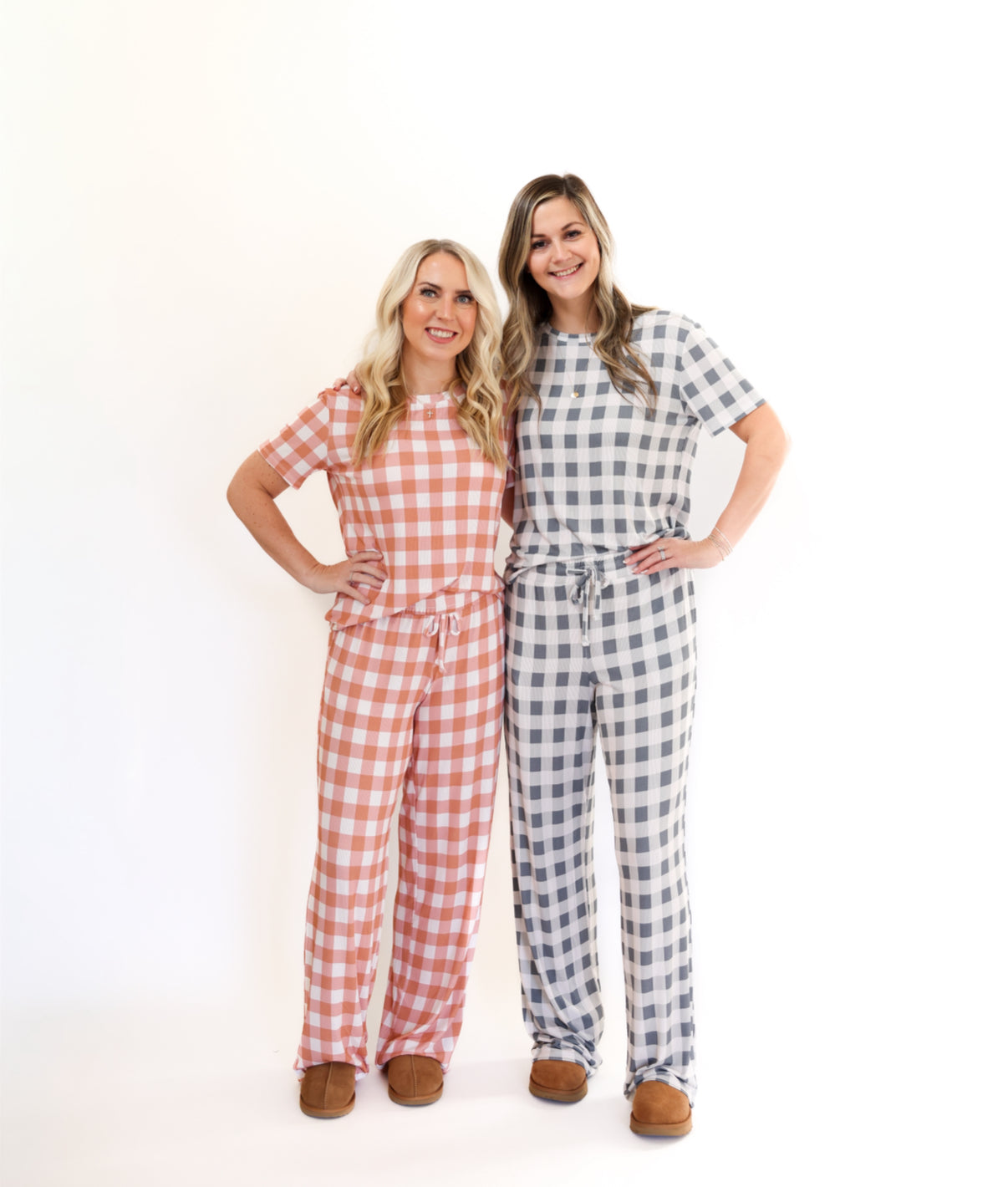 SLATE GINGHAM | ADULT SET