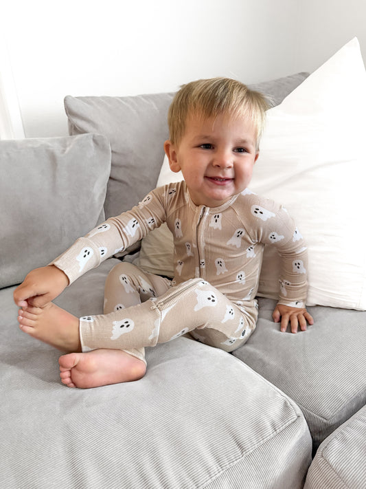 GHOSTS | ZIP ROMPER