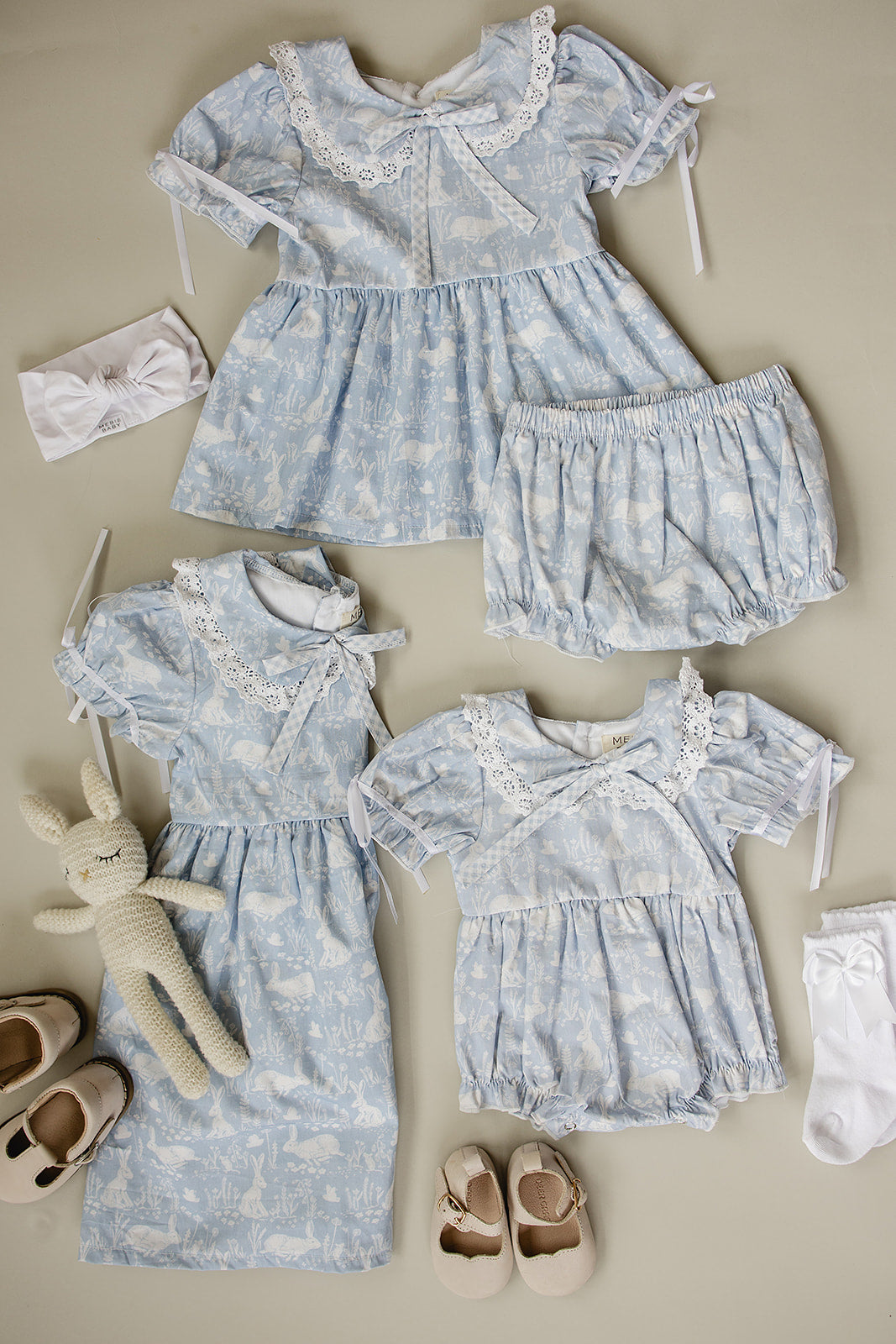 Blue Bunny Dress Belle & Bros Blue Bunny Dress Belle & Bros