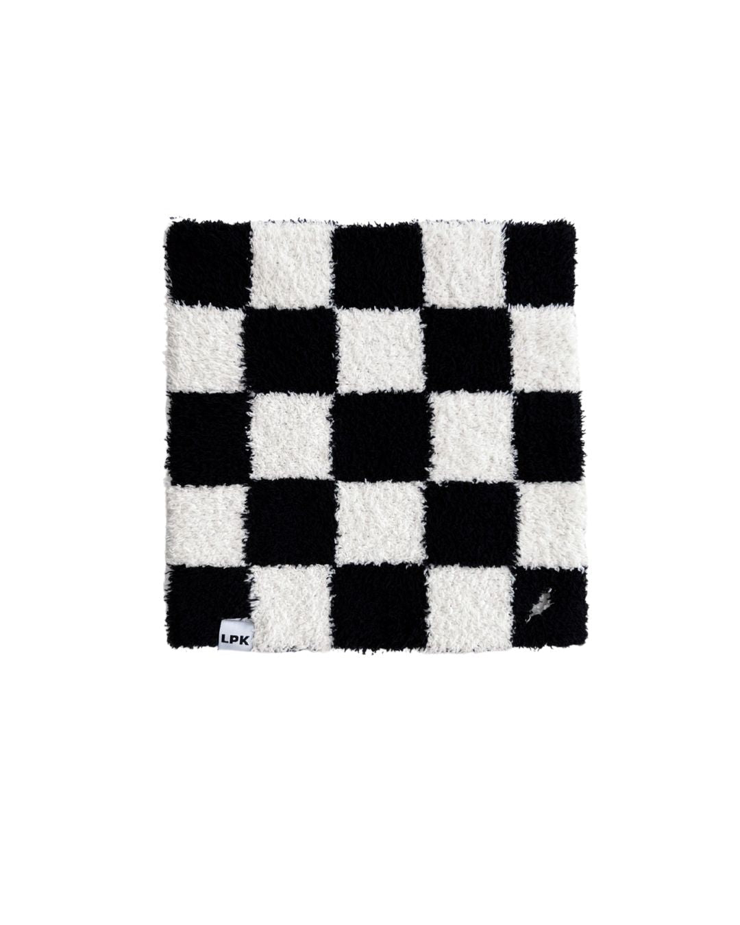 Checkered Plush Lovey | Black